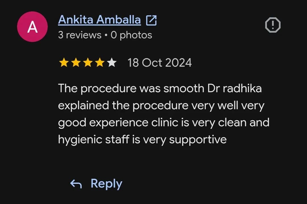 Google patient review of Spectrum Advanced Dental Care — original supplied screenshot